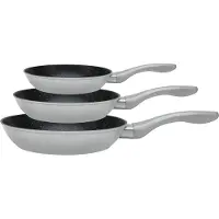 Cheffinger Koekenpannenset - 3-delig - Ø 20/24/28 cm - Zilver