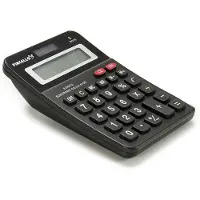 Pincello - Rekenmachine/Calculator - zwart - 10 x 14 cm - voor school of kantoor - Solar