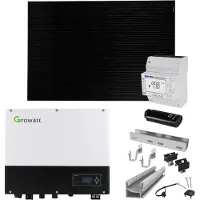 Growatt 6kWp Glas Glas PV-systeem Met SPH6000TL3-BH-UP