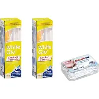 White Glo Smokers Formula Whitening Tandpasta 150 g x 2 (met Sanitral 50 tandzijdestokje als cadeau)