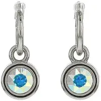 Biba Oorhangers zilver met steen AB