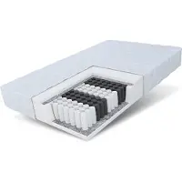 FDM MEMORY Matras 140x200 cm - Pocketvering Matrassen Tweepersoons - Hoogte 16 cm H3 - Dubbelzijdig - 7 zones - Afritsbaar hoes wasbaar - Antiallergisch en Ademende - Öko-Tex gecertificeerd