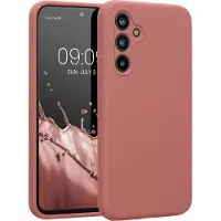 Kwmobile telefoonhoesje geschikt voor Samsung Galaxy A54 5G - TPU backcover met siliconen coating - Smartphone case in winter roze