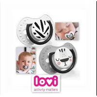 Lovi | Salt& Pepper | dynamische siliconen fopspeen van 2 | Effect Beschermt de zuigreflex | Salt & Pepper collectie | 0-3 maanden