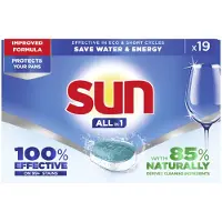 SUN Vaatwastabletten All-in-1 Normaal 19 Stuks