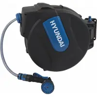 Hyundai Wandslangenbox – 180° Draaibaar – 20 Meter / Automatische Oprolfunctie – Inclusief Sproeikop