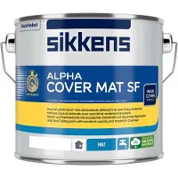 Sikkens Alpha Cover mat SF - Uitmuntende dekkracht en zeer hoog rendement - 2.50 L - RAL 9001 cremewit