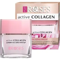 Agiva Roses 98% Natuurlijke Krachtige Formule ACTIEVE COLLAGEEN DERMAL FILLER Anti-Rimpel Dagcrème met Intensieve Lifting Care Peptide,Rozen olie uit Bulgarije - collageen en peptiden 50ml