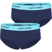 Happy Shorts Dames hipster navy 2-pack