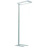 Waldmann LED-vloerlamp LAVIGO.core, 85 W, 12500 lm, 4000 K, dimbaar, daglicht-/bewegingssensor, zilver