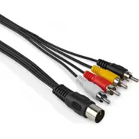 Allteq DIN naar tulp kabel -