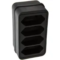 Allteq Stopcontact platte stekker splitter 4-voudig met kinderbeveiliging