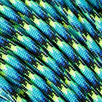 Knivesandtools 550 paracord type III, kleur: oceans of fire, 50 ft (15,24 m)