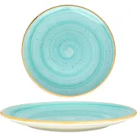 Bonna Dessertbord aqua porselein 23 cm set van 6