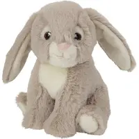 Nature Planet Pluche knuffel konijn - 16 cm - Speelgoed knuffeldieren - konijnen - beige