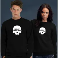 B&C Foute Kersttrui Zwart - Merry Skull - Maat 3XL - Kerstkleding voor dames & heren