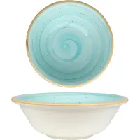 Bonna Kommetje aqua porselein 16 cm (400 cc) set van 6