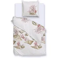 Zohome Zo Home Dekbedovertrek Katoen Satijn Guscio - beige 140x200/220cm
