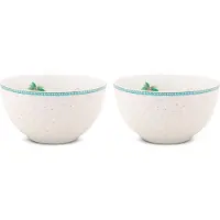 Pip studio Jolie Flowers Dots Kommen - Servies - Set van 2 schaaltjes - Goud - 15cm