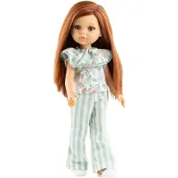 Paola Reina Amigas Angela babypop blank meisje met lang roodbruin haar en blauwe ogen 32cm