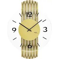 AMS 9695 moderne glazen wandklok
