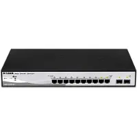 D-Link Switch Smart+ 8 poorten - DGS-1210-10 - 10/100/1000Mbps + 2 poorten SFP