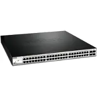 D-Link DGS-1210-52MP Smart+ Managed Switch [48x Gigabit Ethernet PoE+, 4x GbE/SFP Combo].
