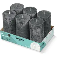 Bolsius Stompkaars Grey 6stuks