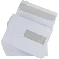 Gallery enveloppen formaat 156 x 220 mm venster rechts stripsluiting binnenzijde grijs 500 stuks