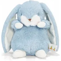 Sophie La Girafe Bunnies By The Bay Nibble Konijn - Knuffeldier - Knuffel voor kinderen - Geborduurde details - 20 cm - Blauw
