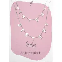 Yehwang Ketting Sisters - Forever Friends - Zilver - Stainless Steel