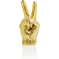 Bitten Peace fotohouder goud - Geel / 4.2 x 4 x 9.9 / Kunsthars