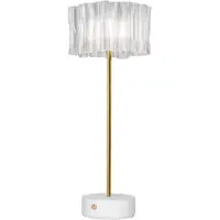 Slamp Tafellampe , Accordéon Battery, dimbare, Doorzichtig, Woonkamer, Metaal, Designer