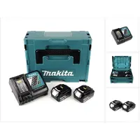 Makita Gereedschap batterijen + laders, Energypack 2 x 18V / 3,0 AH + LG (18 V)