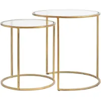 Light & Living bijzettafel duarte Ø50x52cm - set van 2