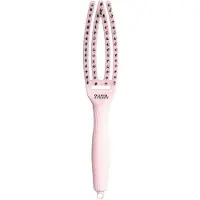 Olivia Garden Fingerbrush Care Iconic Boar&amp;Nylon Pastel Pink