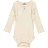 MarMar COPENHAGEN Baby Rompers Body Ls Modal - Ecru - Maat 68