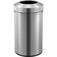 EKO RVS (Roestvrij staal) Prullenbak 90 L 44,8 (B) x 41,6 (D) x 75 (H) cm Zilver