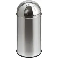 EKO Pushcan Zilver RVS 40L