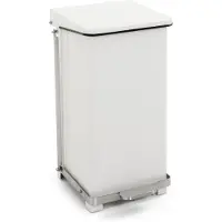 Huismerk Industriële Pedaalemmer Wit 45L
