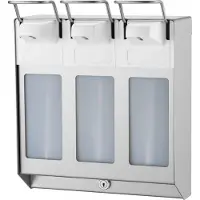 Mediqo-Line MediQoline TRIO Zeep & desinfectiemiddeldispenser RVS 1000ml