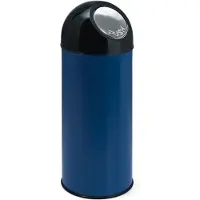 Huismerk Afvalbak Met Pushdeksel Blauw 55L