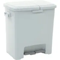 Rubbermaid Divided Dustbin pedaalemmer met twee compartimenten