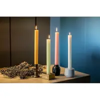 Scentchips Ribbel Brons kandelaar dinerkaars