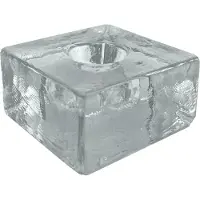 Scentchips Vierkant Glas Helder kandelaar dinerkaars