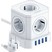 Voomy Stekkerdoos - 5-voudig - USB -