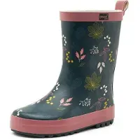 Gevavi Fleur regenlaarzen donkerblauw/roze Meisjes Rubber Bloemen - maat 33