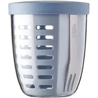 Mepal - Ellipse fruit & veggie pot - 600 ml - Incl. vorkje - Nordic blue