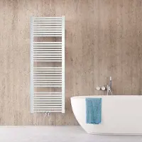 Instamat Designradiator rim elektrisch 800 watt 170x50 cm incl. Wandconsoles wit