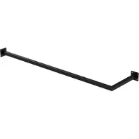ML-Design Kledingstang hoek Allie | staal zwart 112x30x6 cm wandstangen | NADUVI